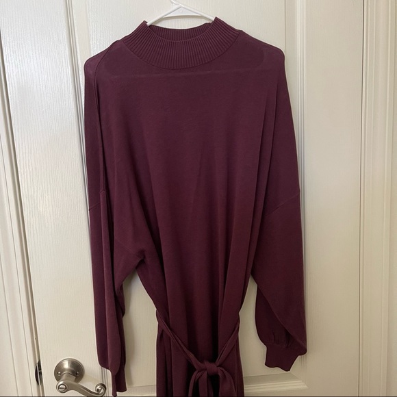 COPY - BlackMilk Mauve Knit Batwing Dress - Picture 5 of 10